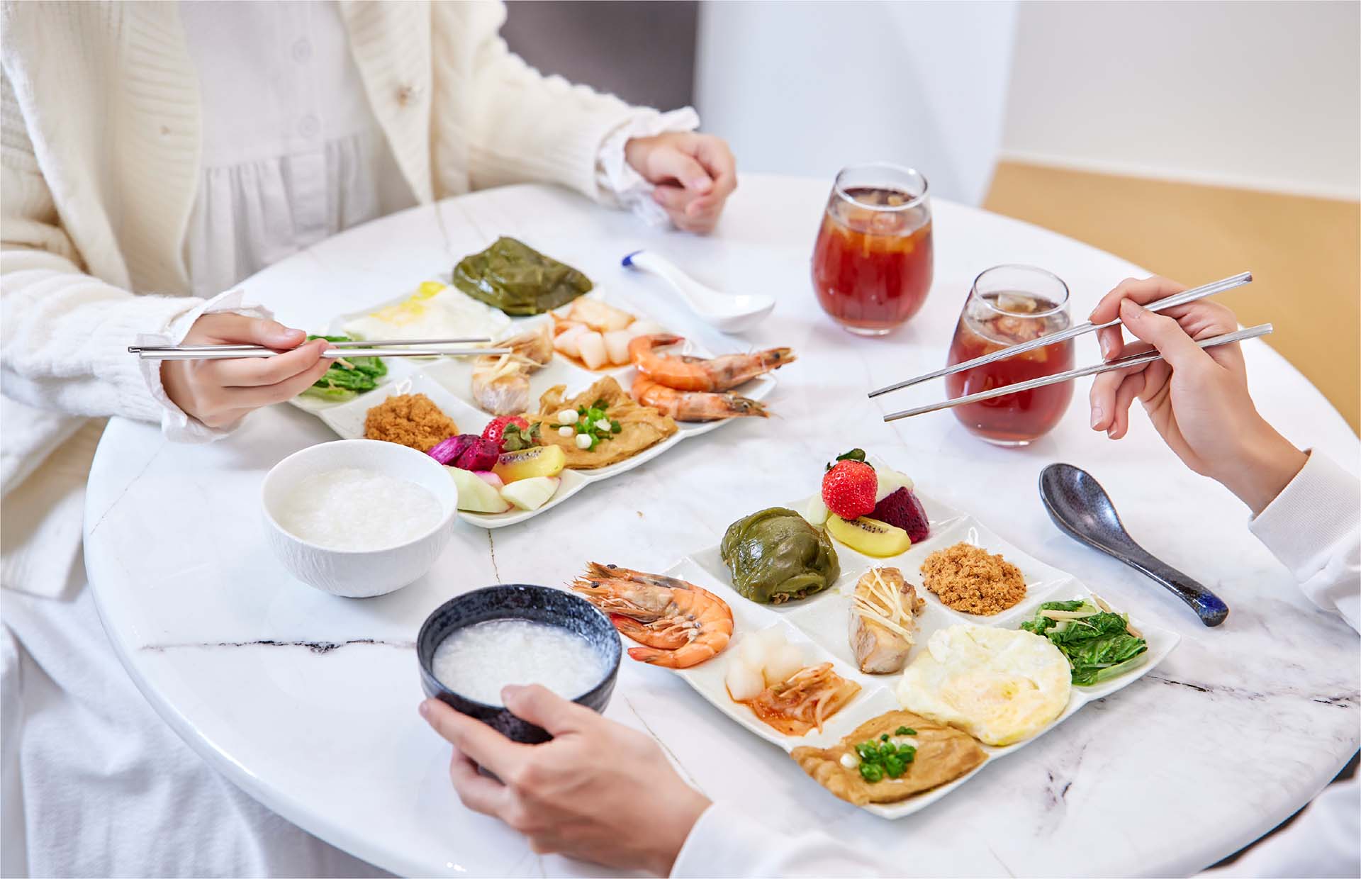 活力早餐為九宮格中式